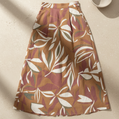 Falda Maxi con bolsillos – Fondo Rosa