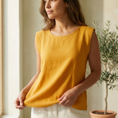 Blusa Color Mostaza Talla ML