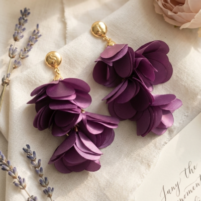 Aretes Sofía Simón Lavanda