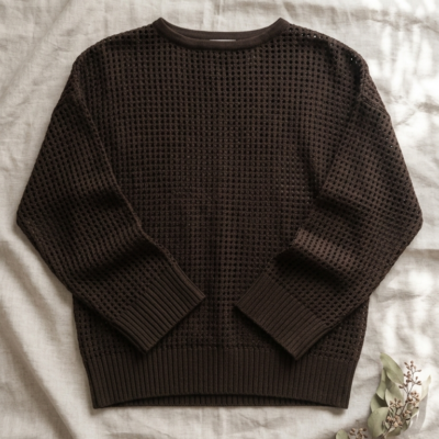 Polo Tejido Canelé Negro Talla ML