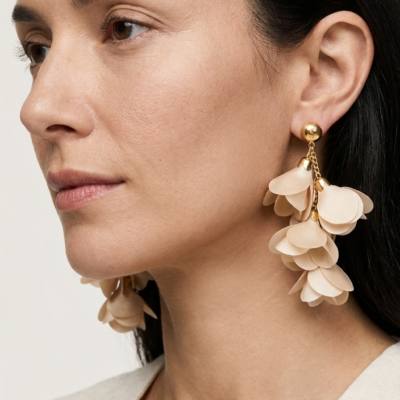 Aretes Sofía Simón Champagne