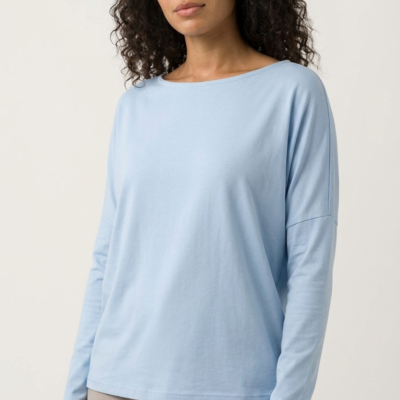 Polo Mousse Celeste Talla L