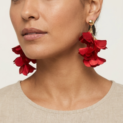 Aretes Sofía Simón Rojos