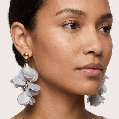 Aretes Sofía Simón Grises