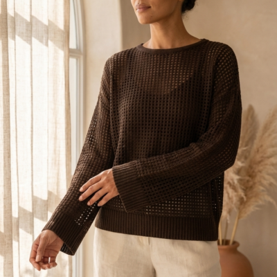 Polo Tejido Canelé Negro SM