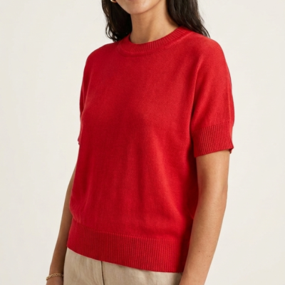 Blusa Tejida Panna Cotta Rojo Talla ML