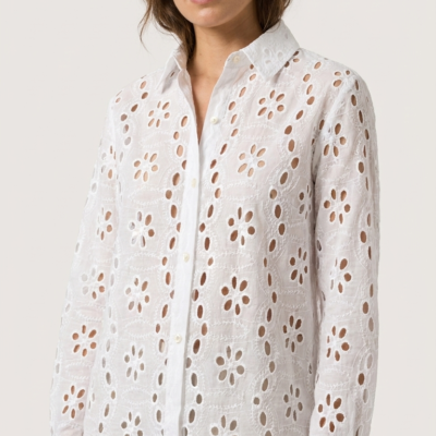 Blusa Praliné Broderie Blanca II TU