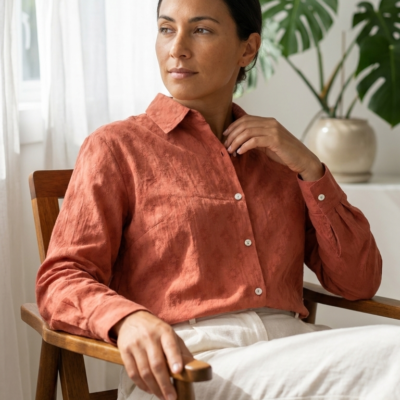 Blusa Praliné Terracota TU