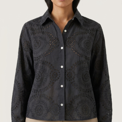 Blusa Praliné Broderie Negra TU