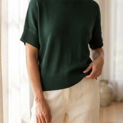 Blusa Tejida Panna Cotta Verde Talla M