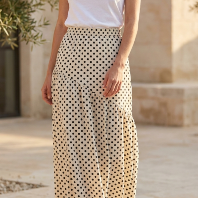 Falda a Lunares Blanca - Talla Única